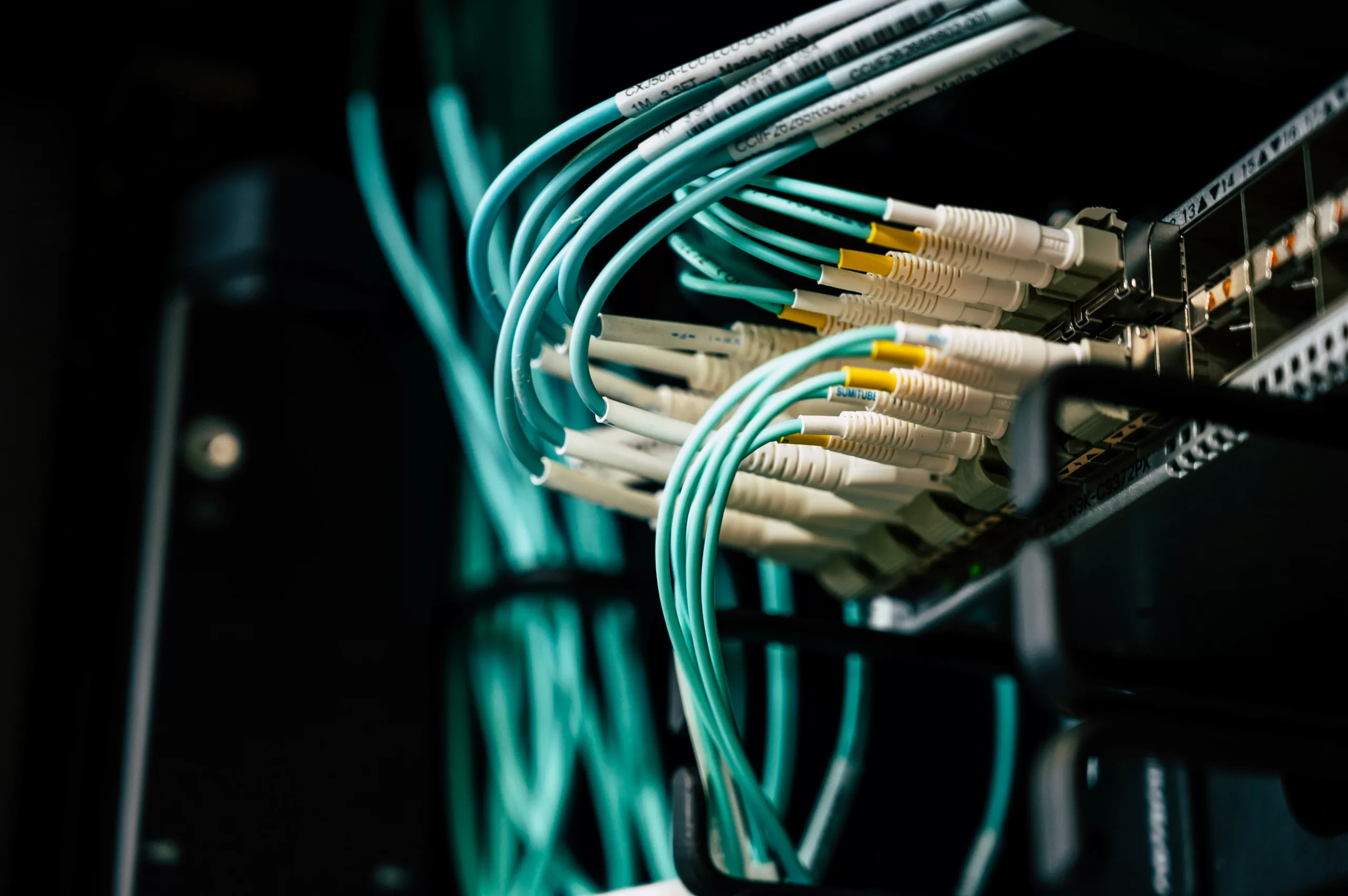 Fiber connections on IllusionCloud network equipment